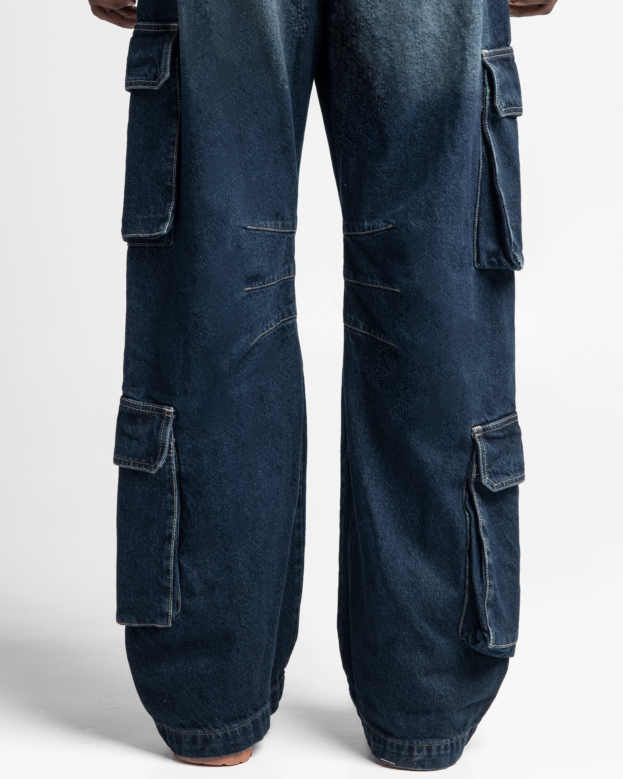 Jean Cargo Dirty Azul