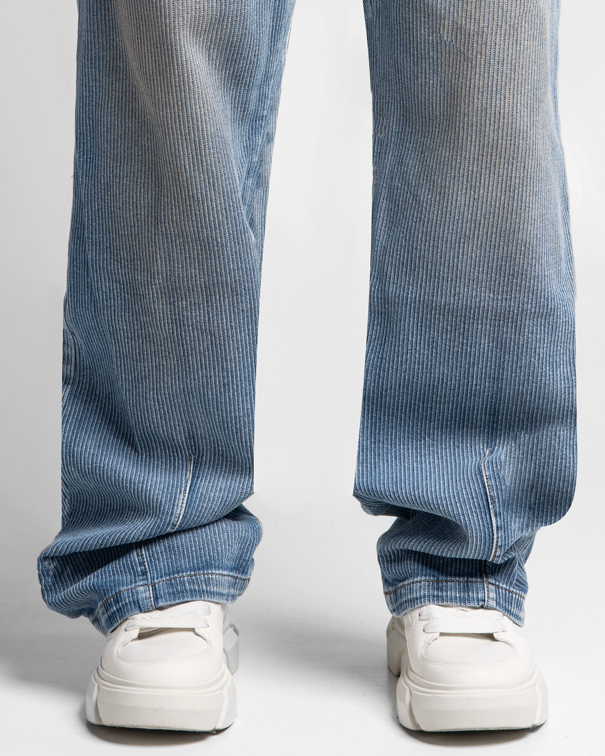 Striped Dirty Denim Pant