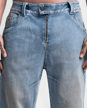 Striped Dirty Denim Pant