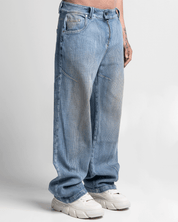 Striped Dirty Denim Pant