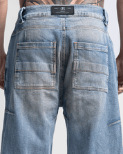 Striped Dirty Denim Pant