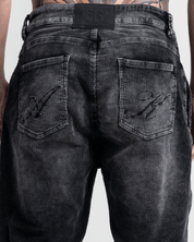 Pantalón Corduroy Acidwash Negro