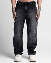 Pantalón Corduroy Acidwash Negro
