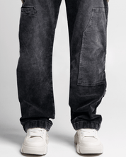 Pantalón Corduroy Acidwash Negro