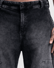 Pantalón Corduroy Acidwash Negro