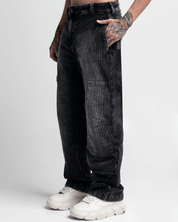 Pantalón Corduroy Acidwash Negro