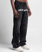 Printed Black Jean