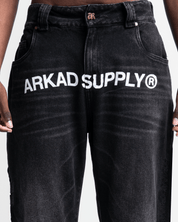 Printed Black Jean