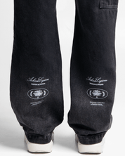 Printed Black Jean