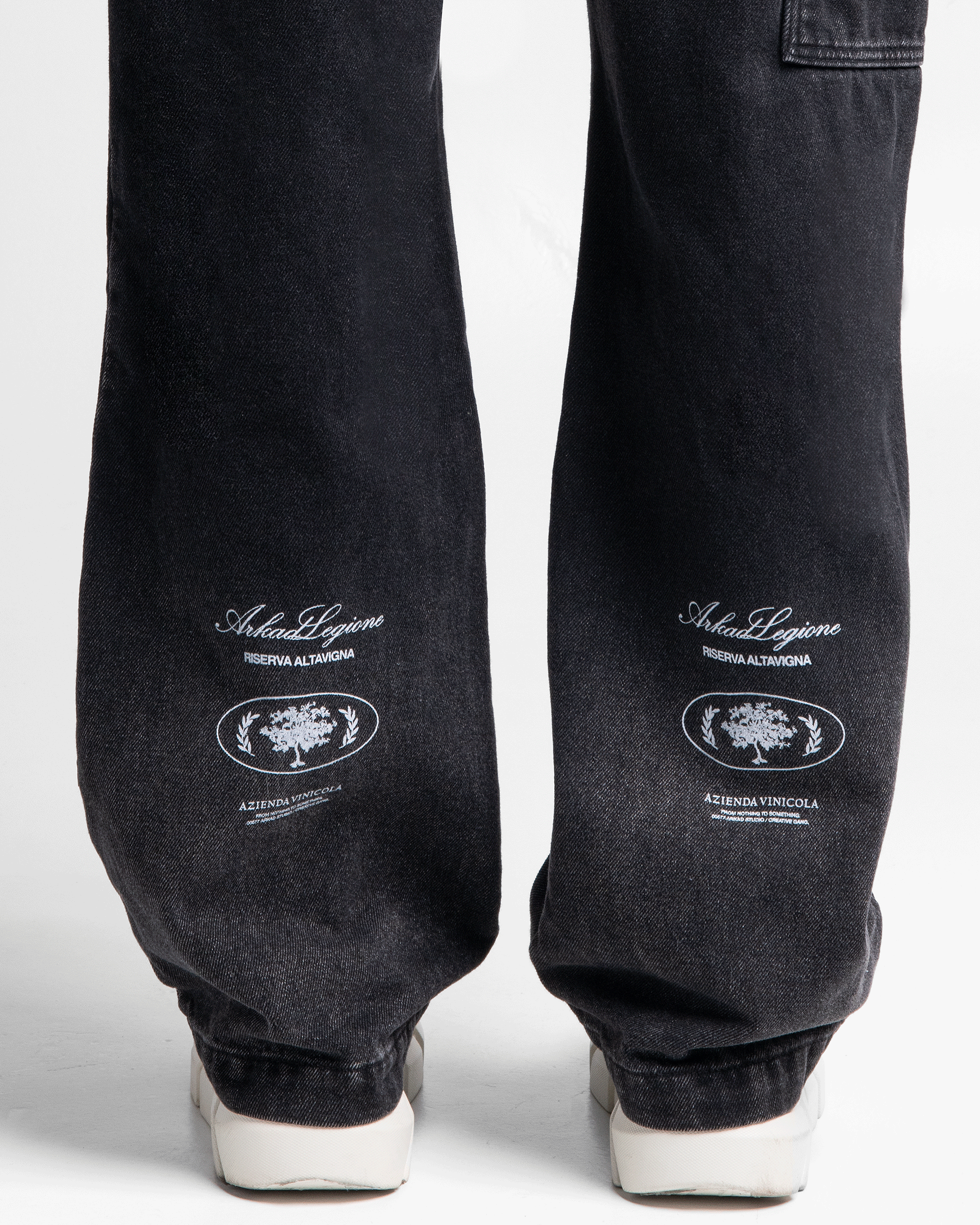 Printed Black Jean