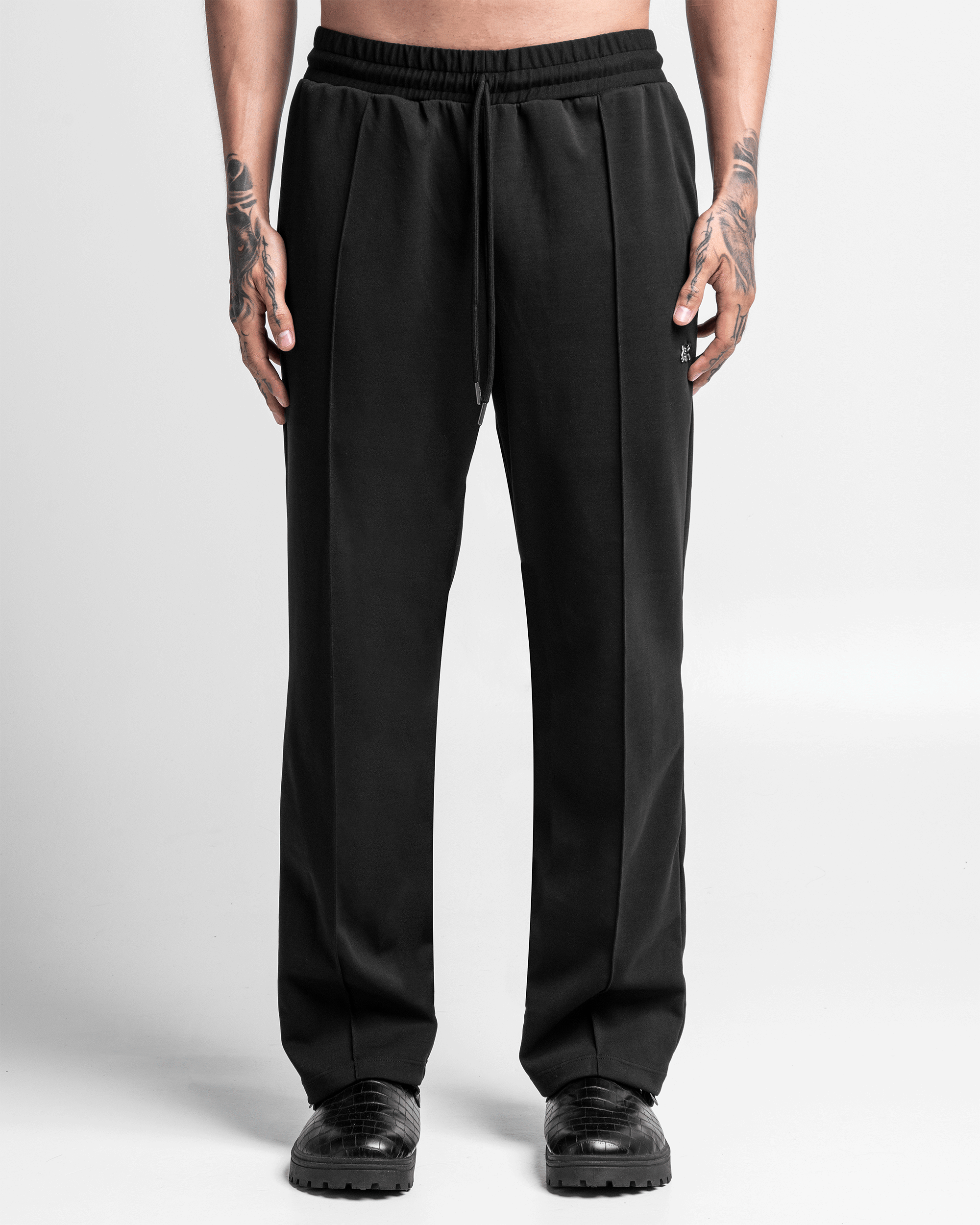 Pintuck Pant - Negro