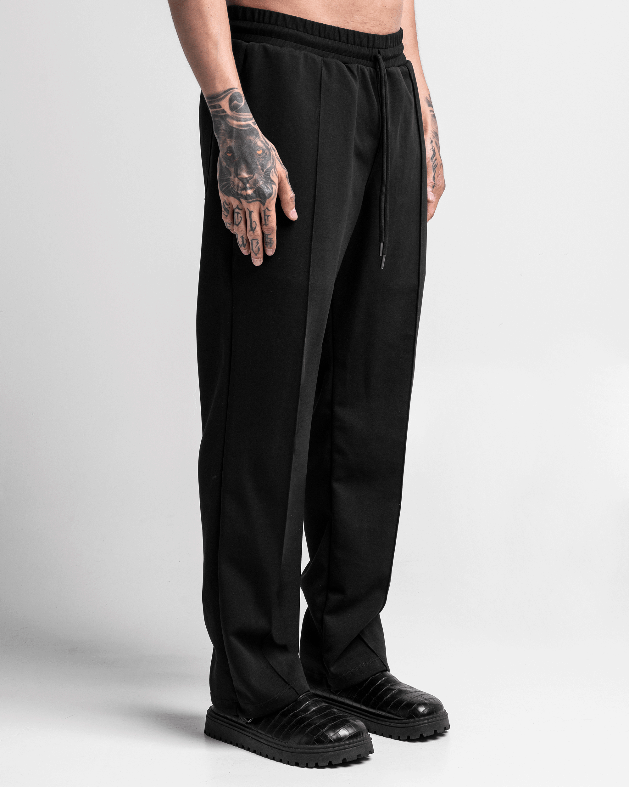 Pintuck Pant - Negro