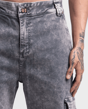 Jean Cargo Dirty Gris