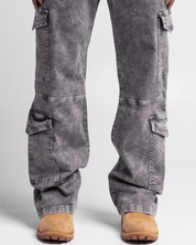 Jean Cargo Dirty Gris