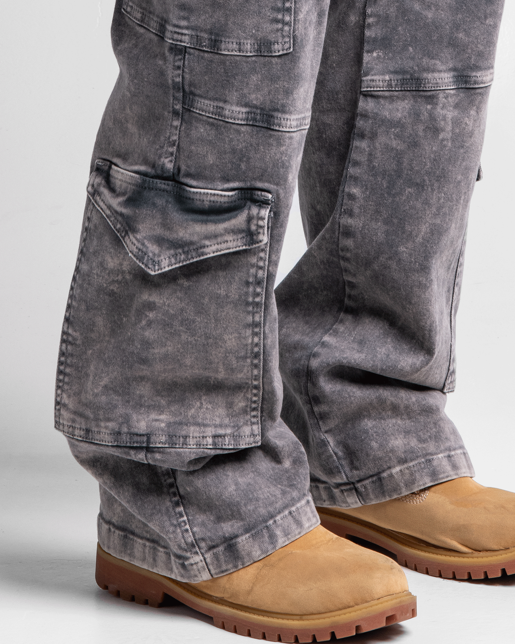Jean Cargo Dirty Gris