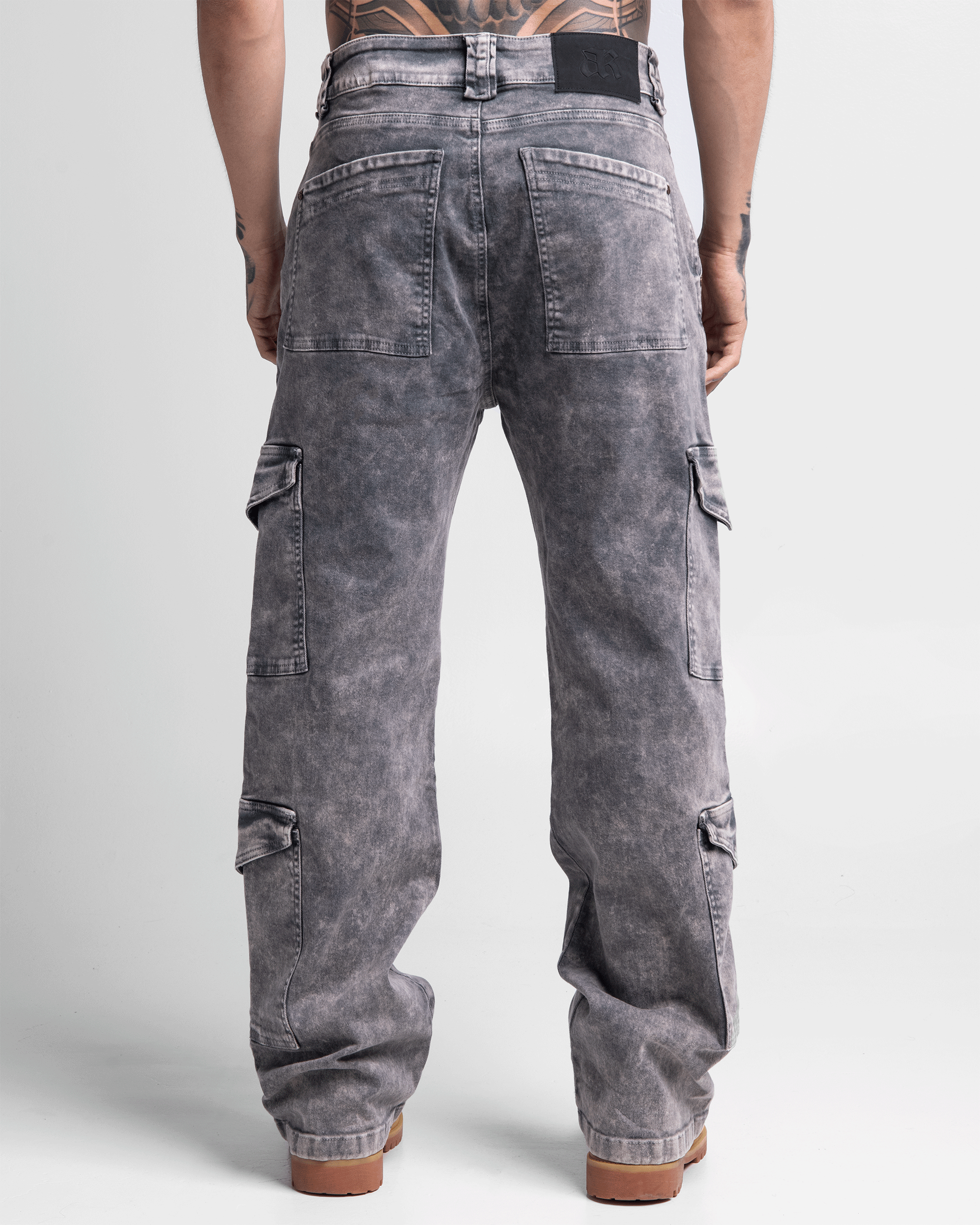 Jean Cargo Dirty Gris