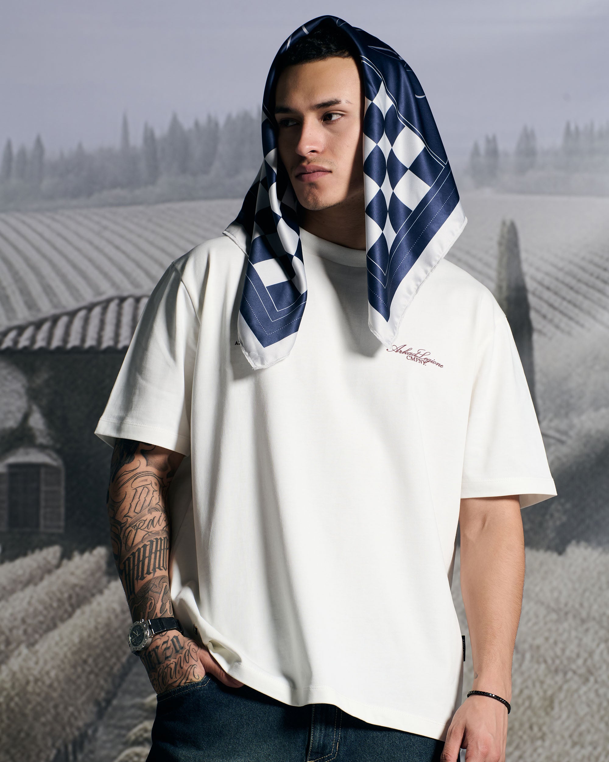 Bandana Cuadros Azul Legione