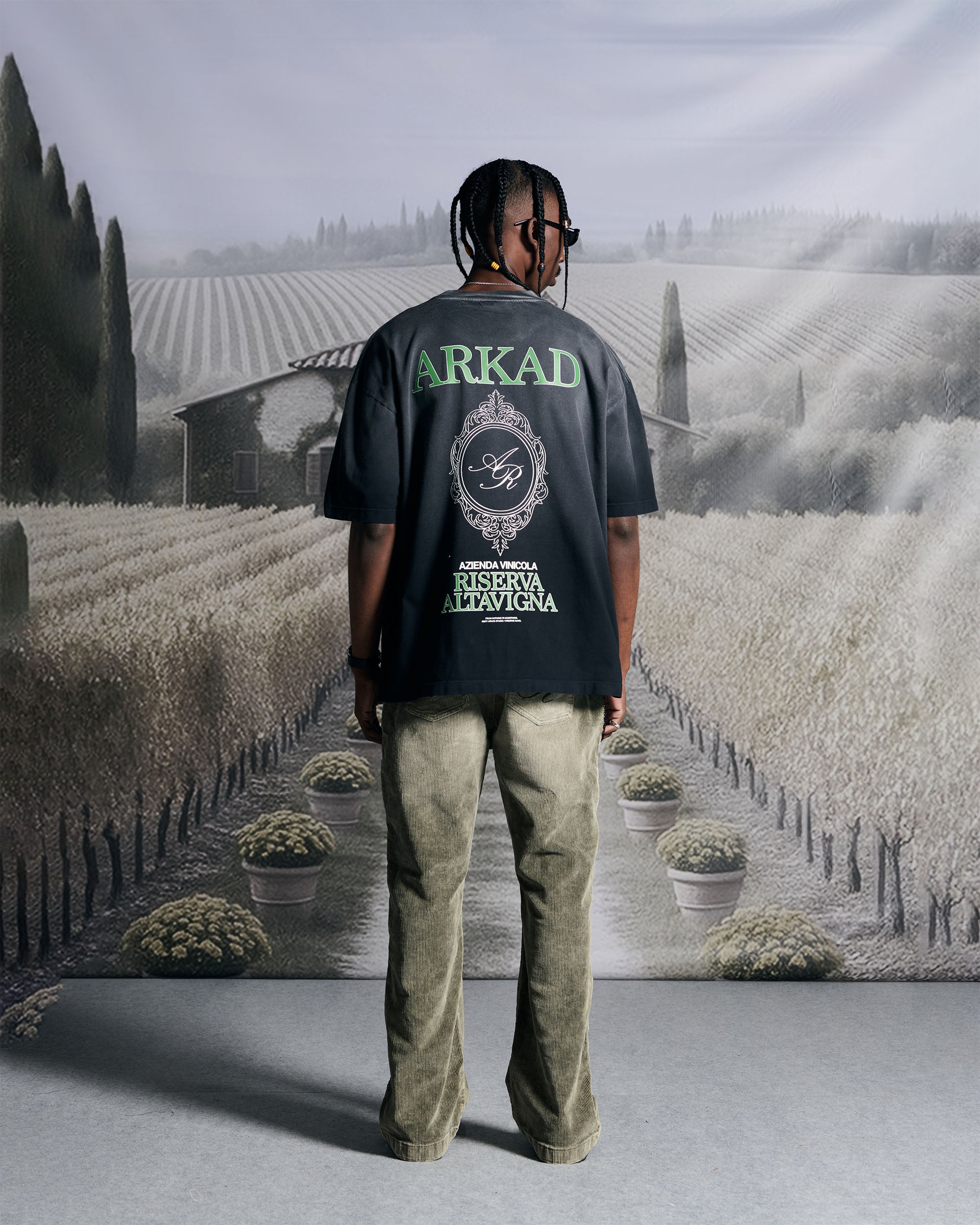 Pantalón Corduroy Acidwash Verde