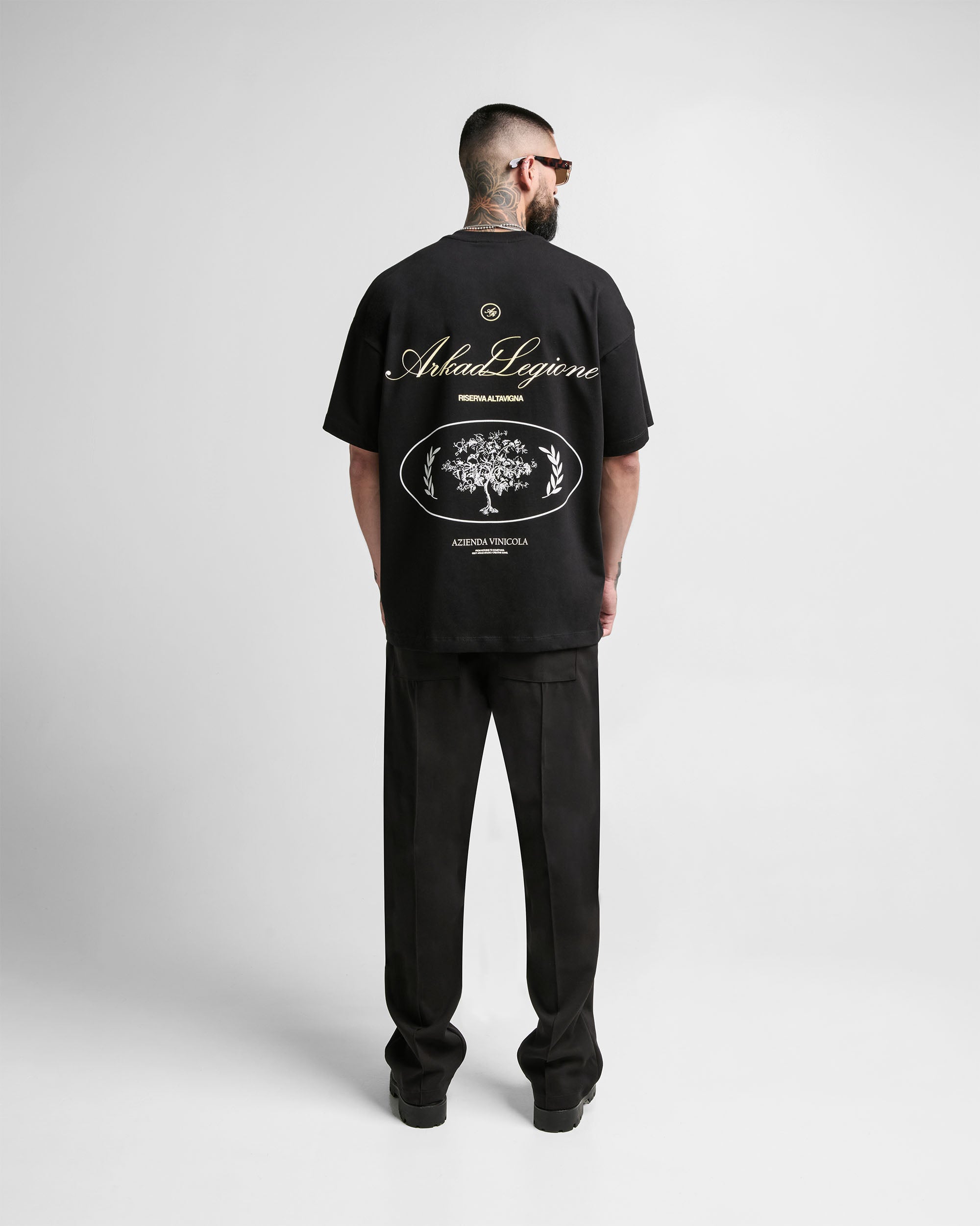 Pintuck Pant - Negro