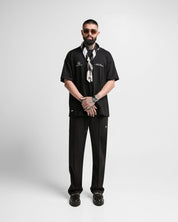 Pintuck Pant - Negro