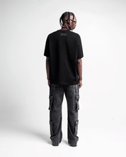 Denim Pant Cargo Negro