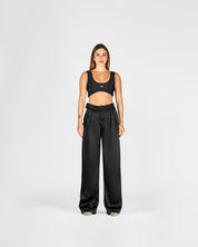 Pantalon Negro Satin Mujer