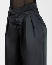 Pantalon Negro Satin Mujer