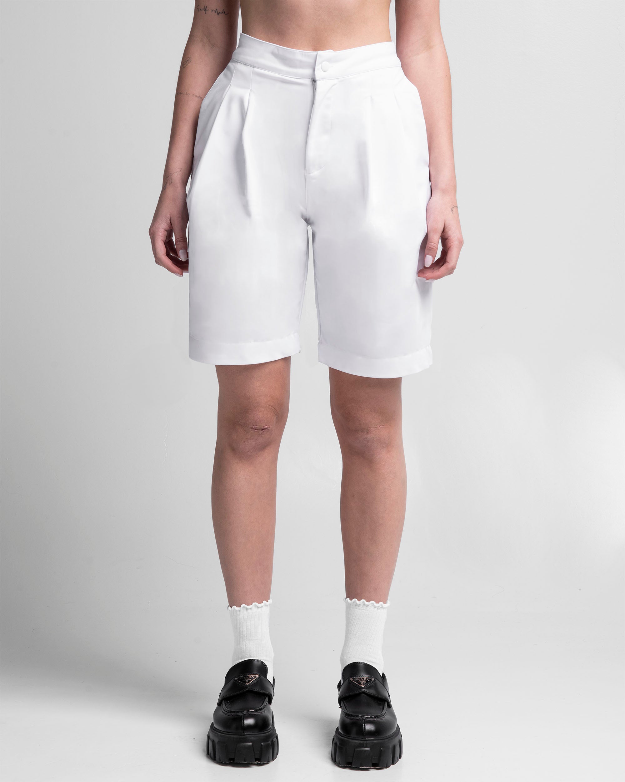 Tailored Jort Blanco Mujer