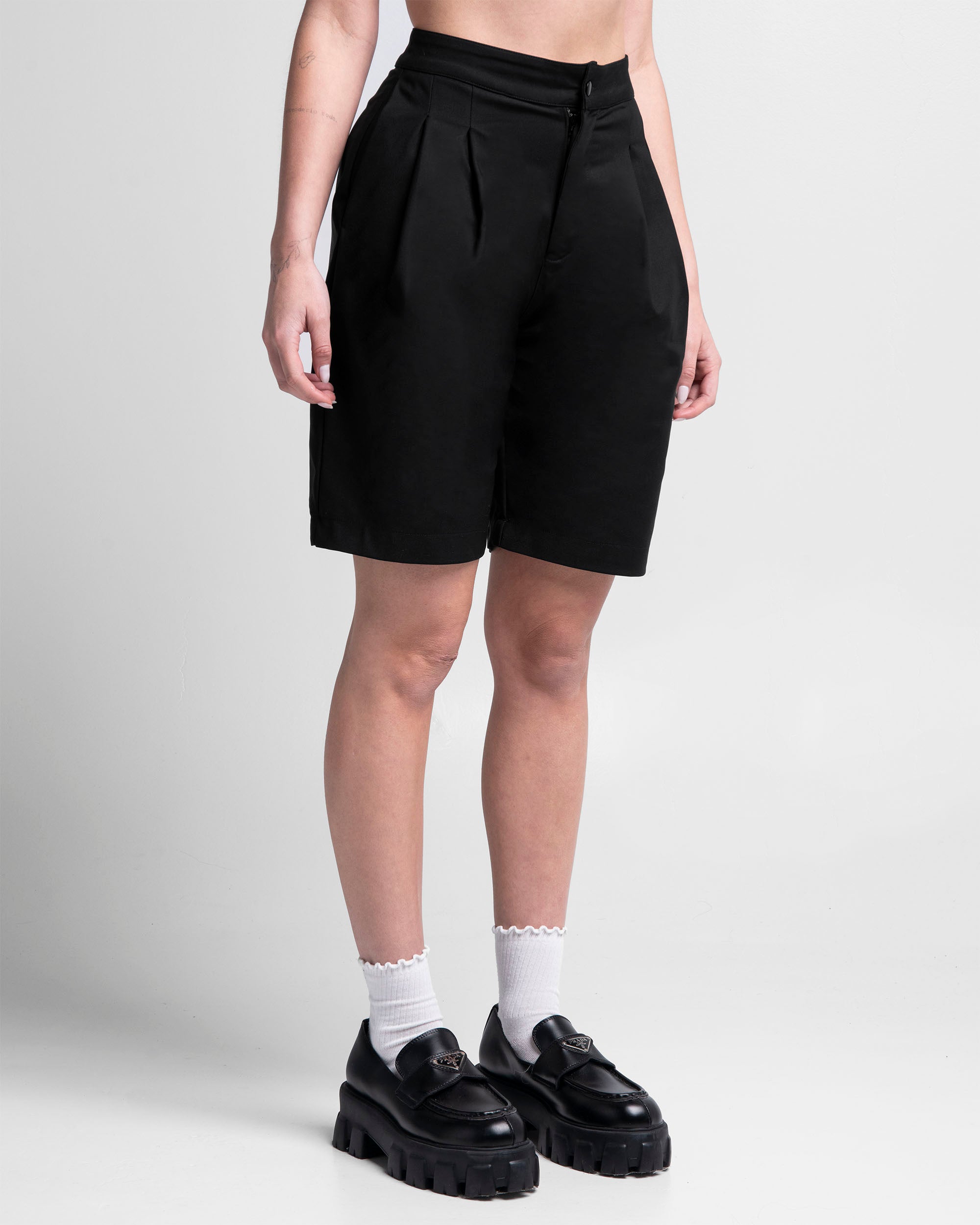 Tailored Jort Negro Mujer