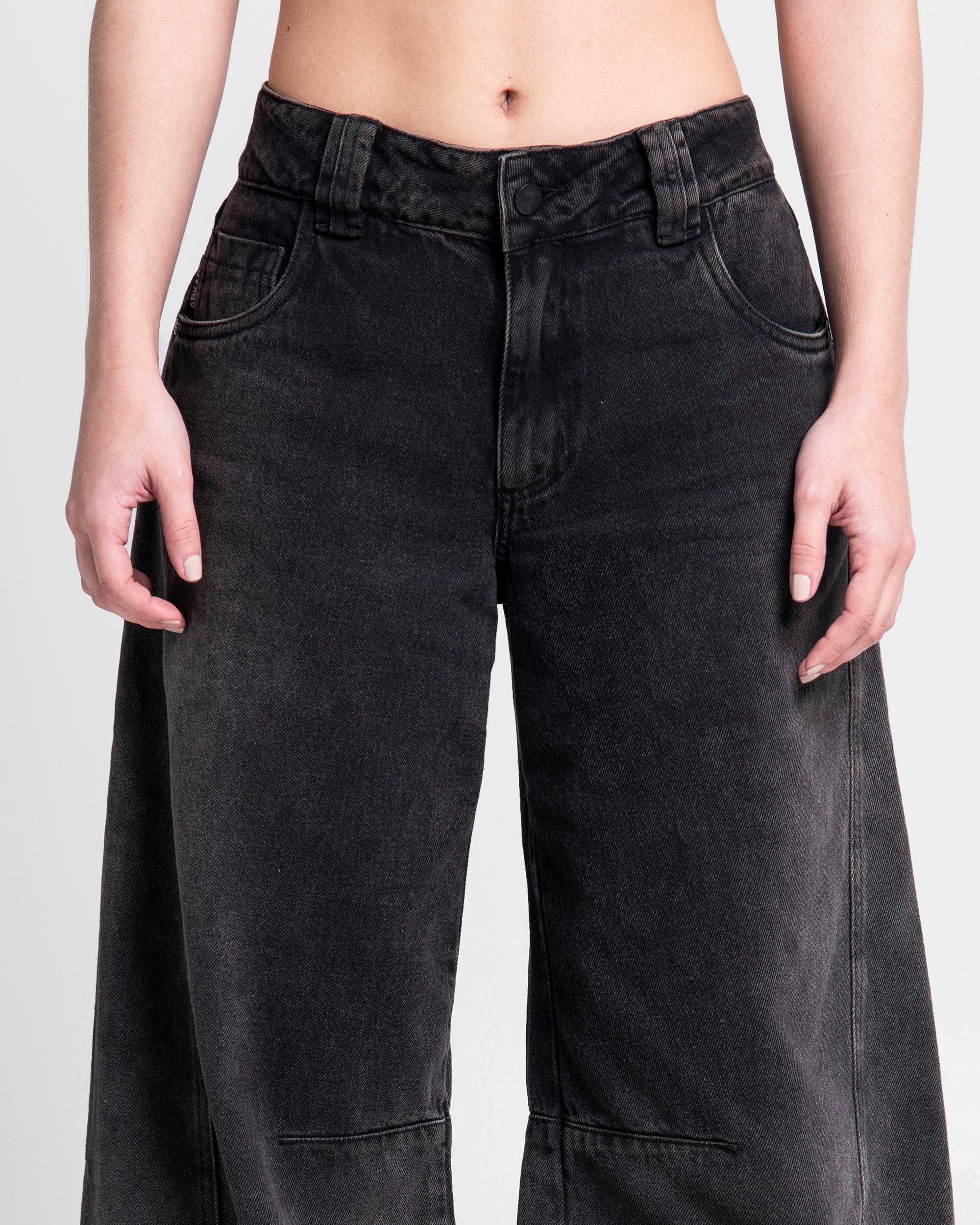 Denim Pant Degrade Negro Mujer
