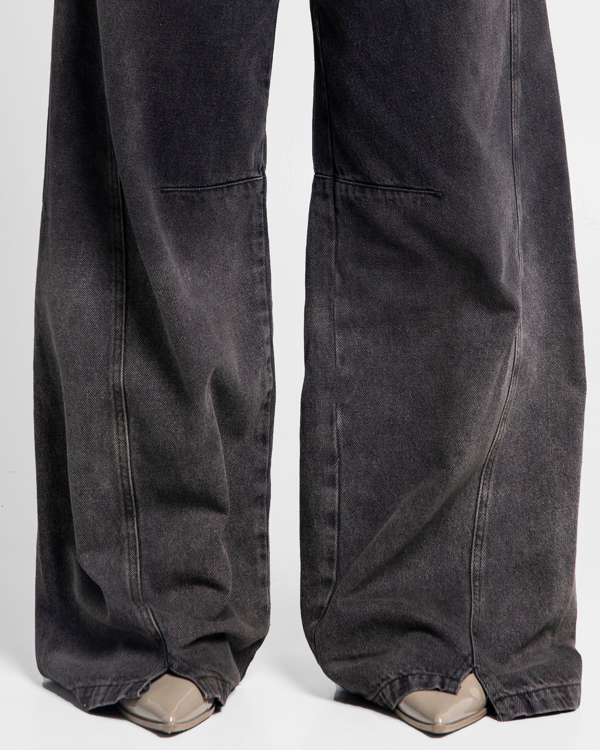 Denim Pant Degrade Negro Mujer