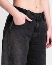 Denim Pant Degrade Negro Mujer