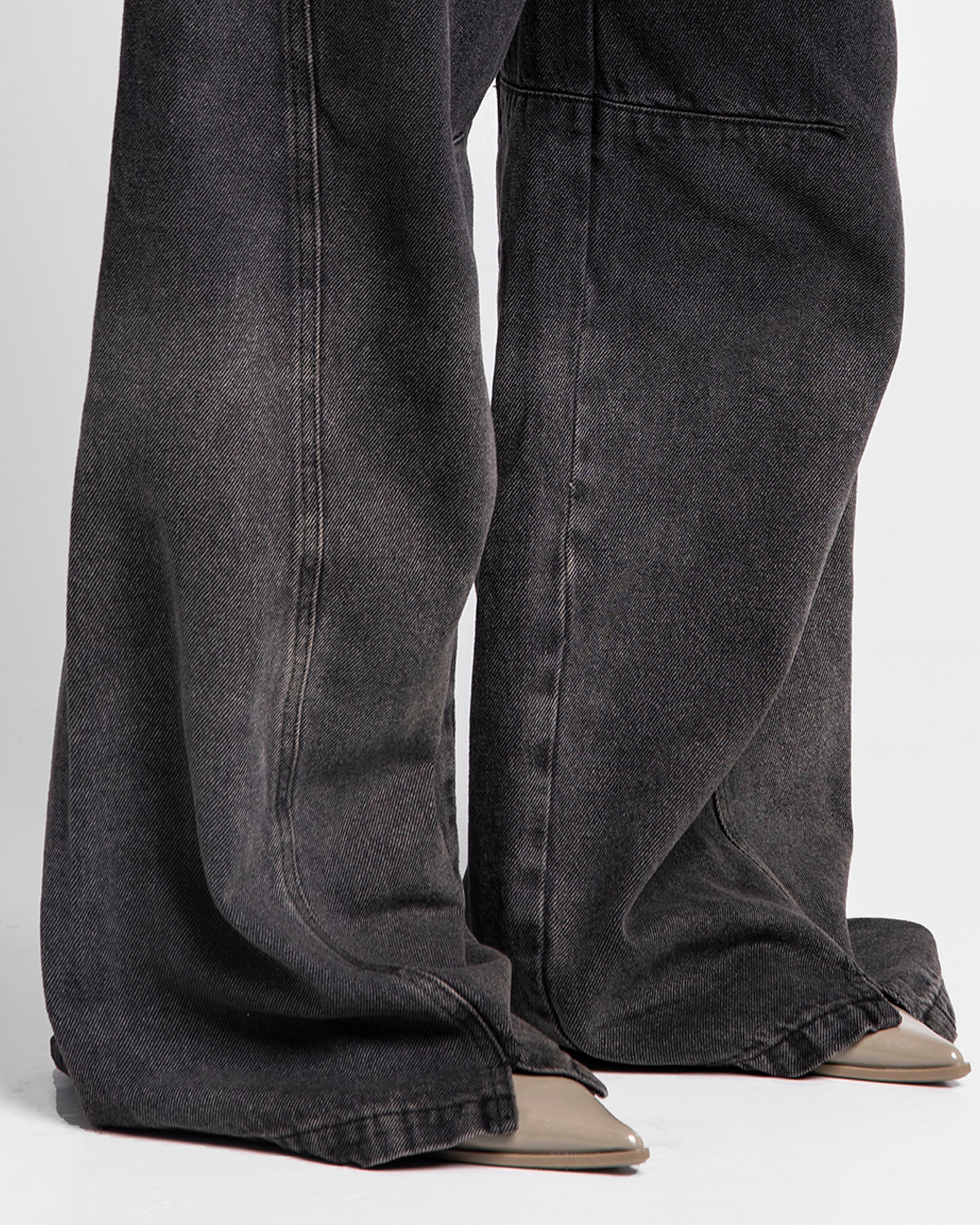 Denim Pant Degrade Negro Mujer