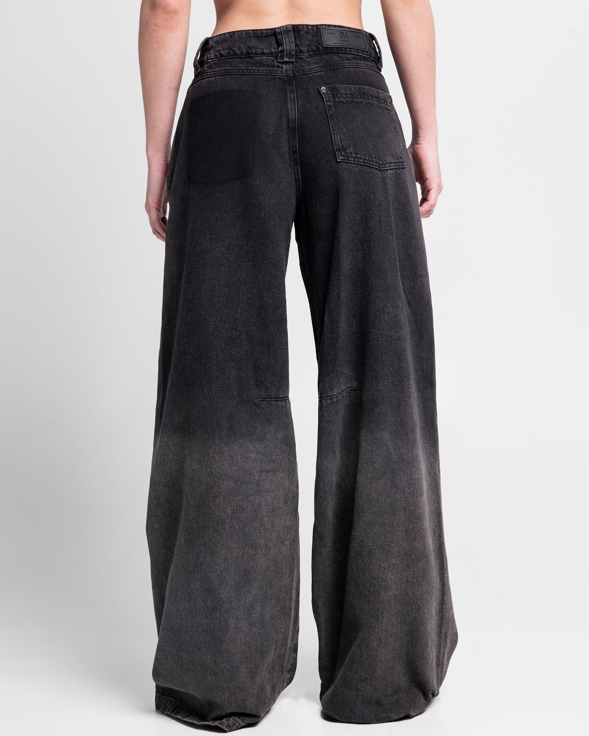 Denim Pant Degrade Negro Mujer