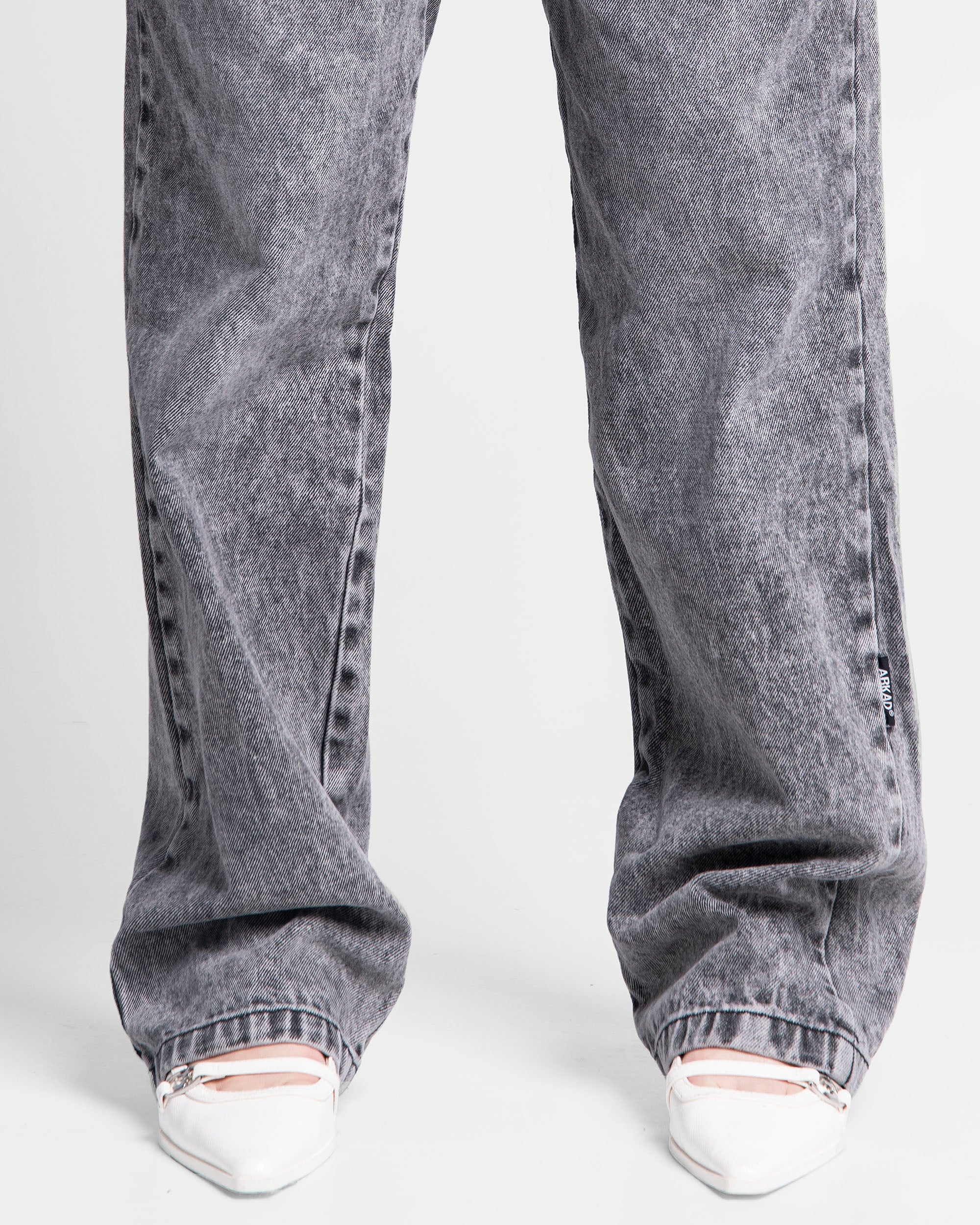 Denim Pant Gris Mujer