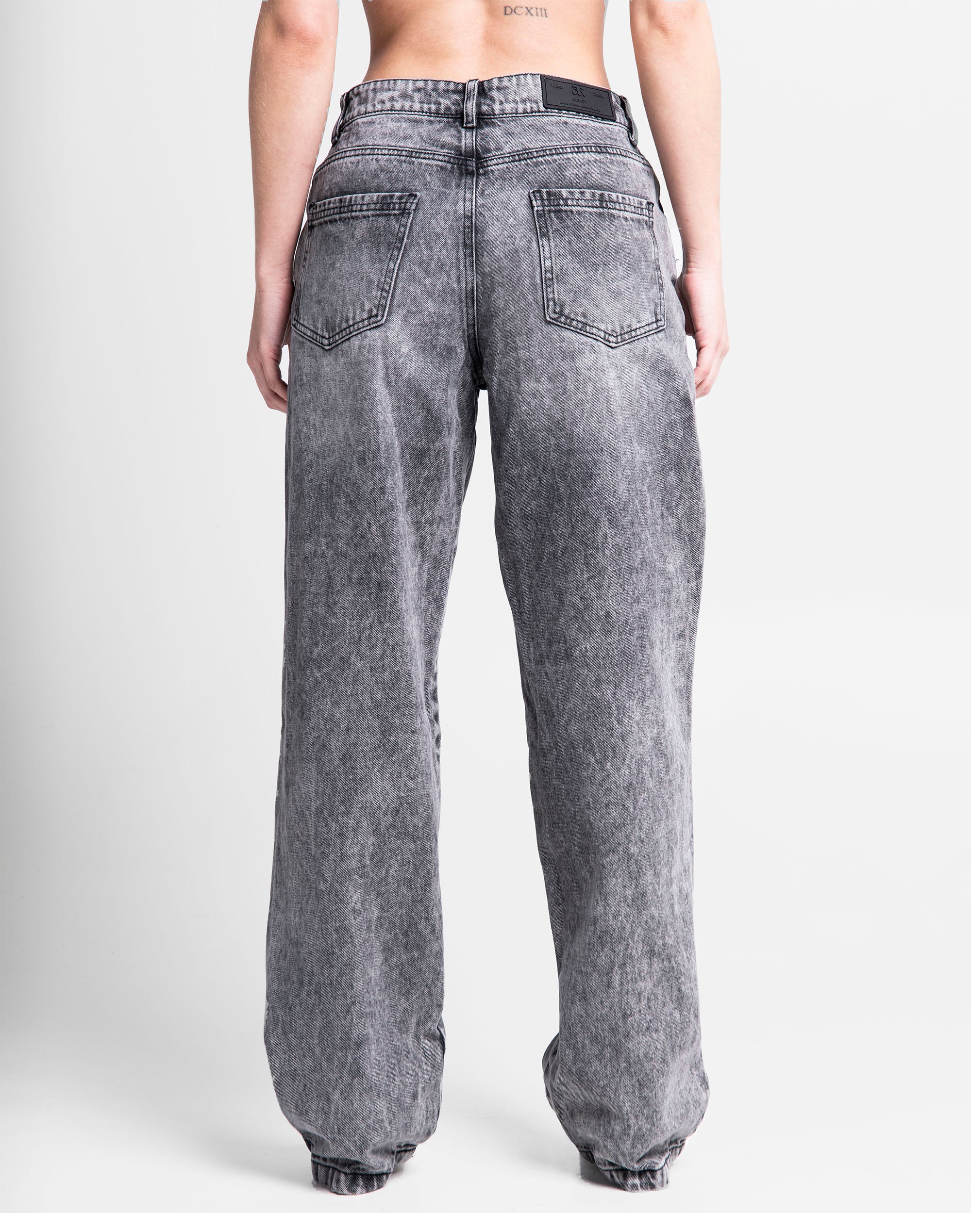 Denim Pant Gris Mujer