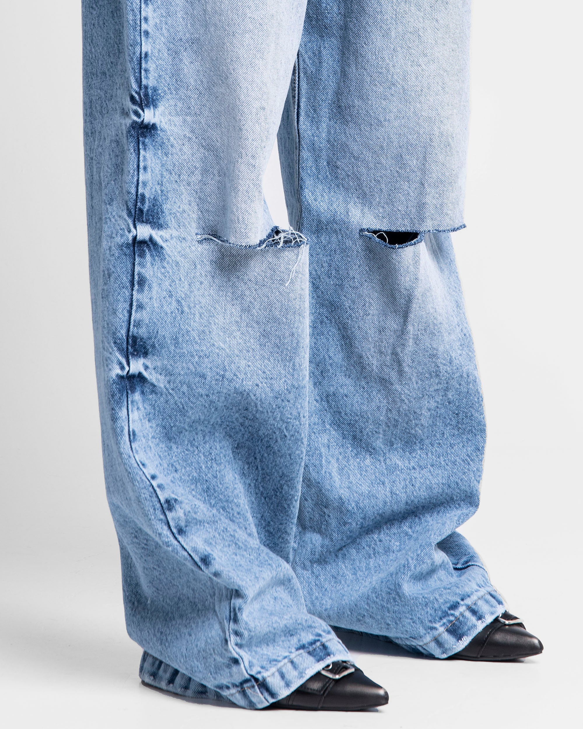 Jean Destroyed Azul Mujer