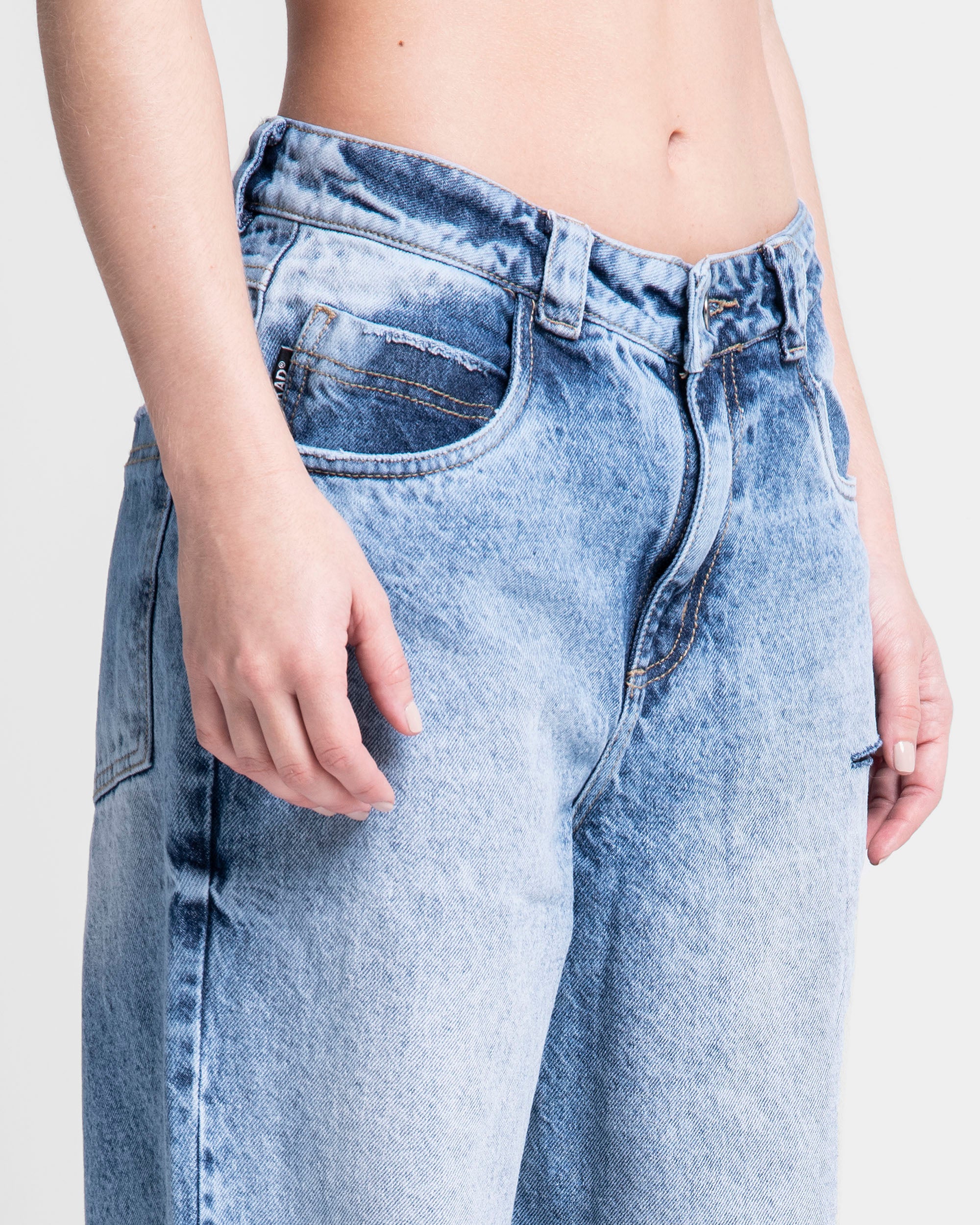 Jean Destroyed Azul Mujer