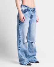 Jean Destroyed Azul Mujer