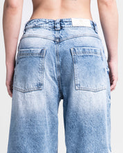 Jean Destroyed Azul Mujer