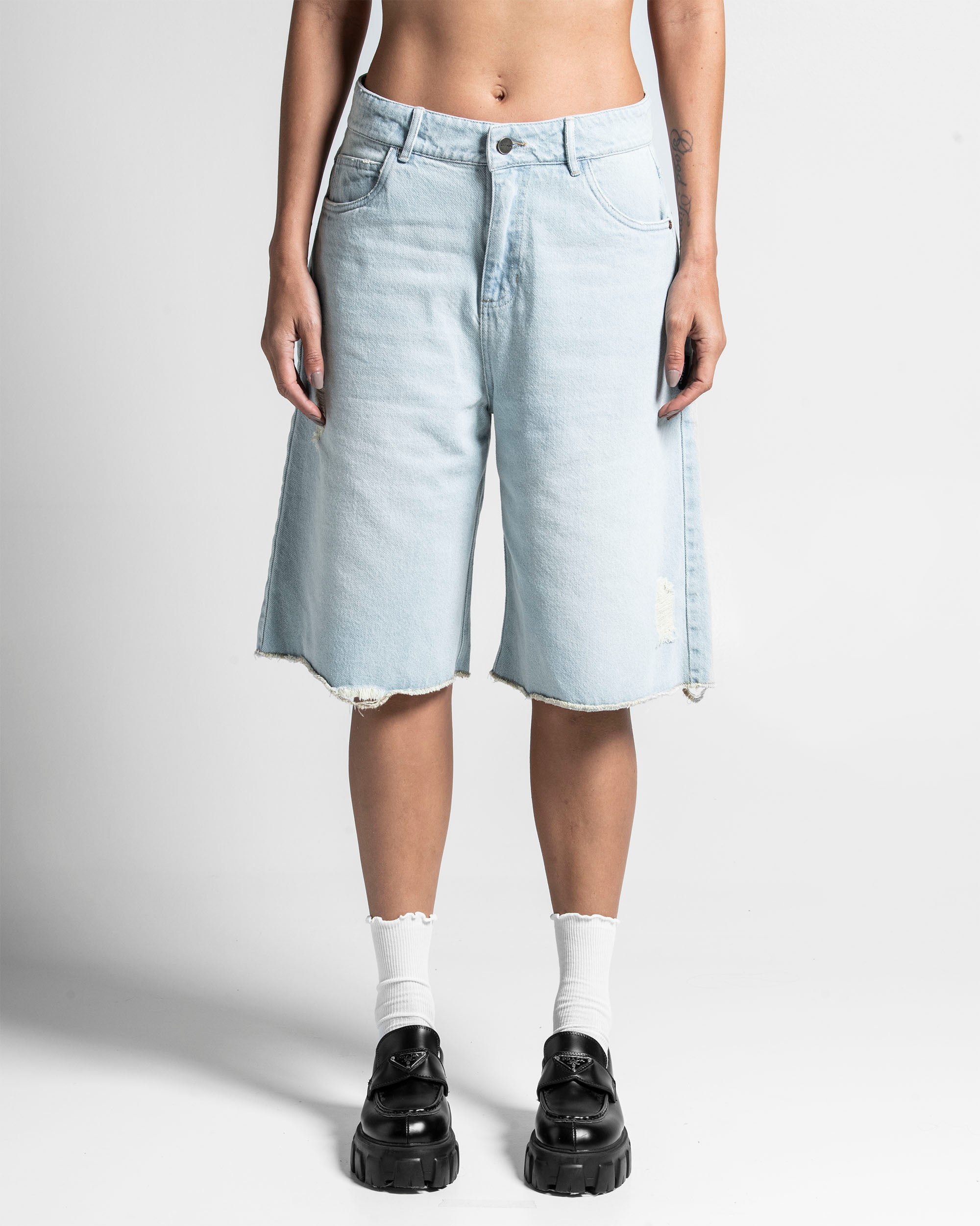 Printed Jort Dirty Oversize Mujer