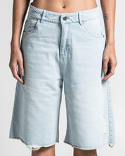 Printed Jort Dirty Oversize Mujer