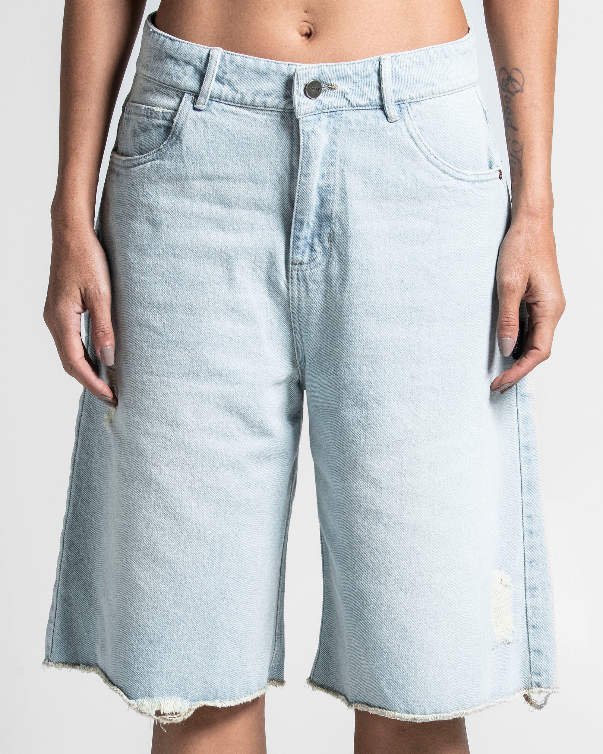 Printed Jort Dirty Oversize Mujer