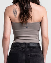 Top Strapless Gris