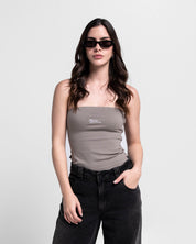 Top Strapless Gris