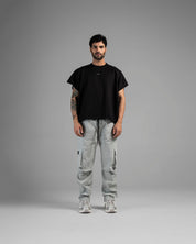 Pant Cargo Ripstop Gris Claro
