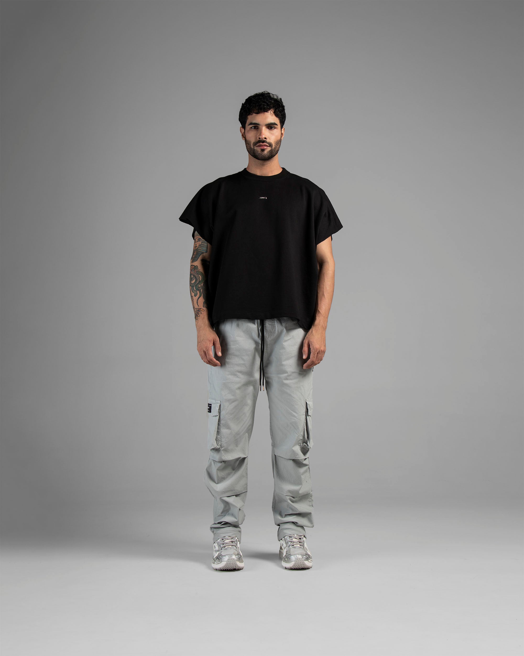 Pant Cargo Ripstop Gris Claro