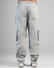 Pant Cargo Ripstop Gris Claro