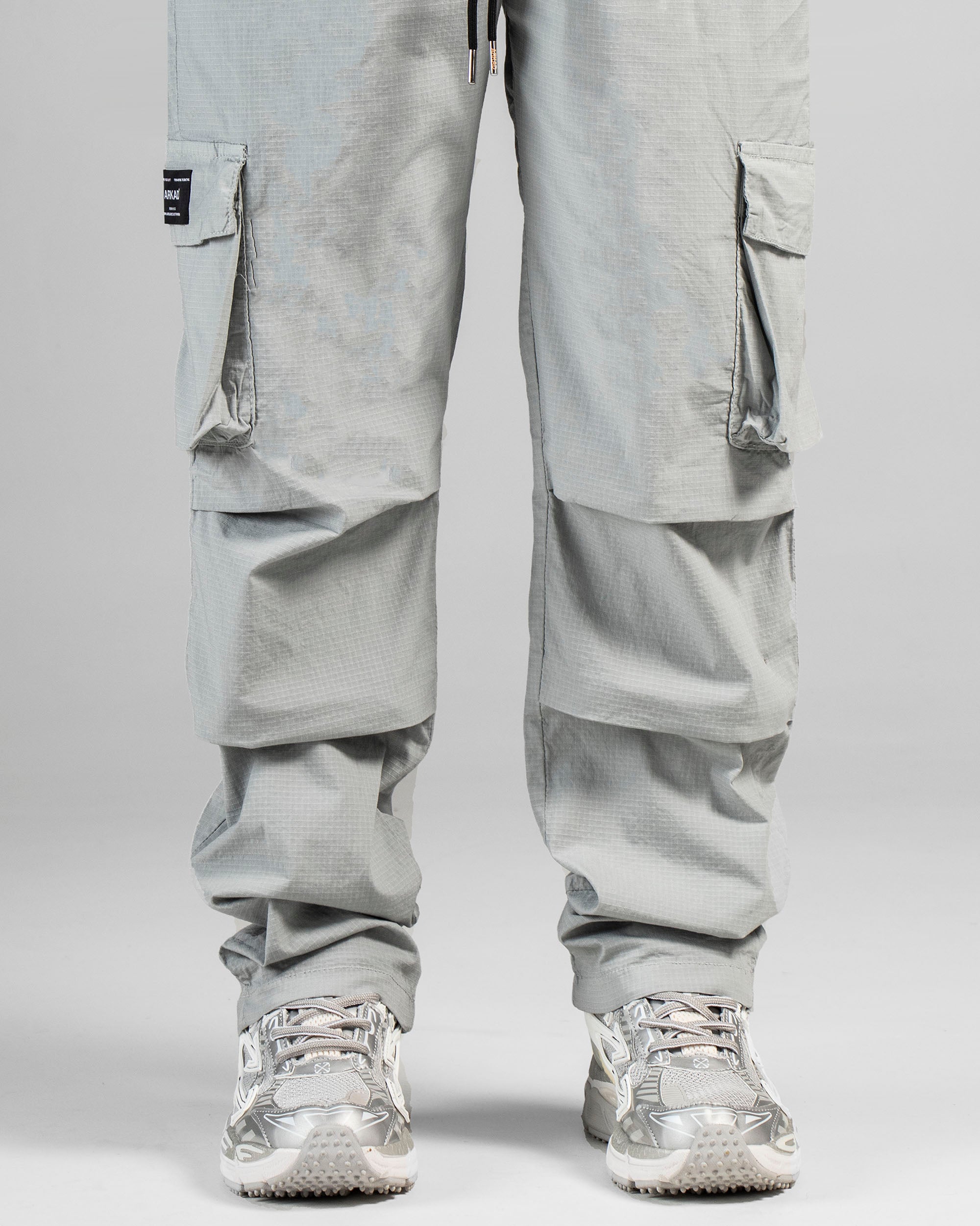 Pant Cargo Ripstop Gris Claro