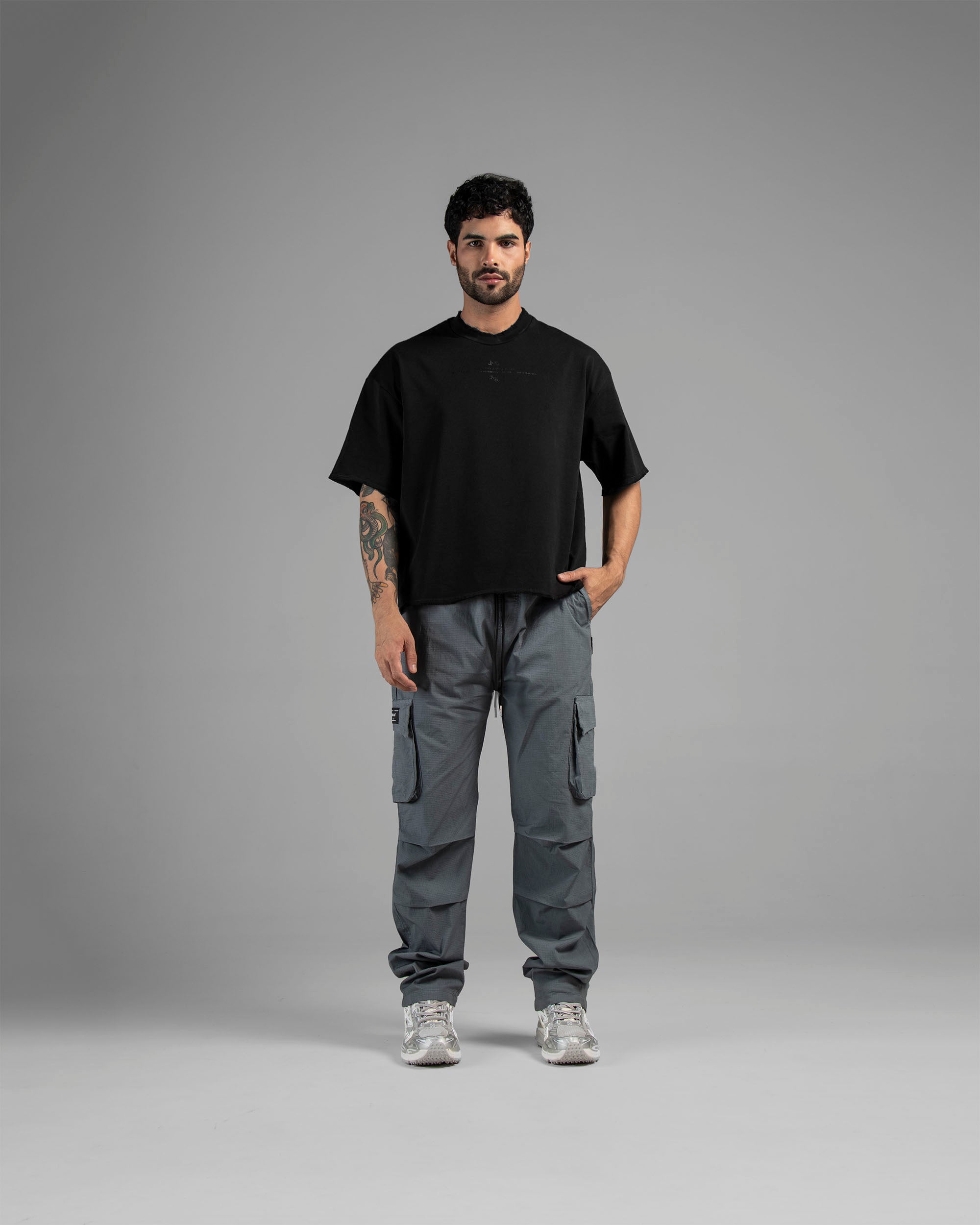 Pant Cargo Ripstop Gris Oscuro